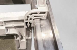 Trampilla pladur rectangular - Vista del marco